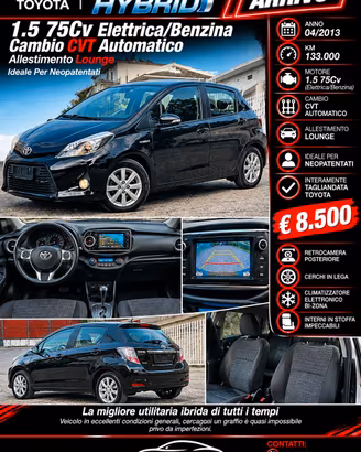 Toyota Yaris Hybrid 1.5 75Cv Solo 133.000Km-2013