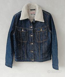 Giacca denim uomo Lee Storm rider sharpa tg M, blu