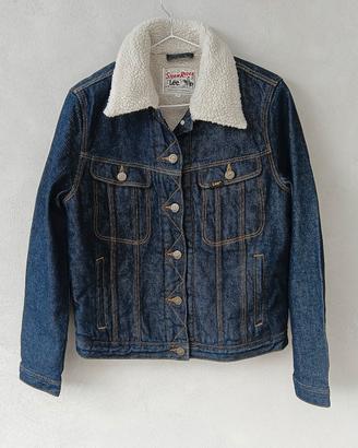 Giacca denim uomo Lee Storm rider sharpa tg M, blu