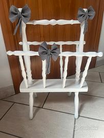 Portariviste-porta giornale Shabby
