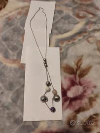 collana Breil in acciaio Chaos Amethyst 