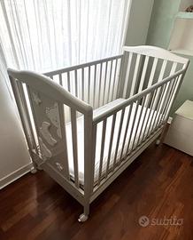Lettino e fasciatoio cameretta Pali con accessori