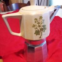 Caffettiera espresso 6 tazze alluminio e ceramica