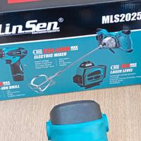 miscelatore, avvitatore, livella laser 