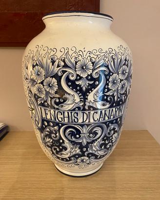 Vaso in Maiolica dipinto a a mano