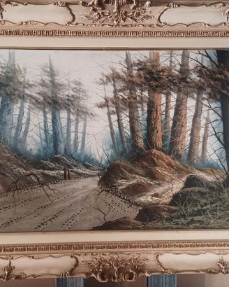 bosco .. tempera su tela 
