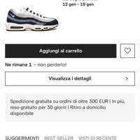 Nike Air Max 95 YANKEES suola bianca 45