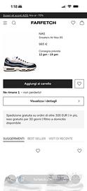 Nike Air Max 95 YANKEES suola bianca 45