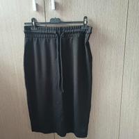 Gonna nera piazza Italia con spacco 