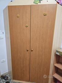 armadio ad angolo + fasciato con vaschetta cassett