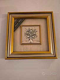 Quadretto Decorativo in Argento 996‰ a Sbalzo