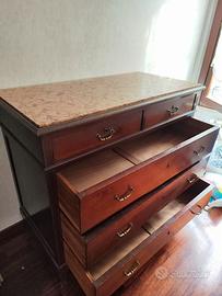 Cassettone comò in legno massello