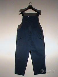 Salopette nuova blu 100% cotone massaua