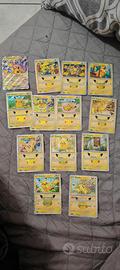 set carte pokemon 30 anniversario pikachu