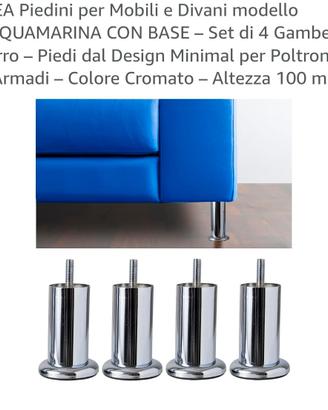 piedini per mobili h 10 cm