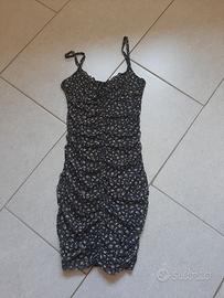 Vestito H&M nero fiori XXS