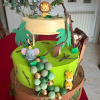 Torta scenografica tema Safari