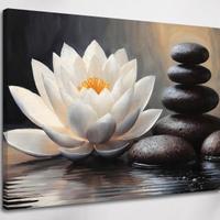 Stampa su tela 90x60 - Quadro "Equilibrio Zen"