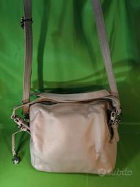 Borsetta Carpisa in vera pelle colore tortora