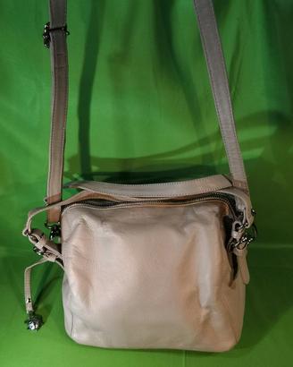 Borsetta Carpisa in vera pelle colore tortora