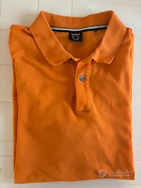 Polo arancione Hugo Boss maniche corte taglia L