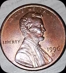 1 cent americano 1996