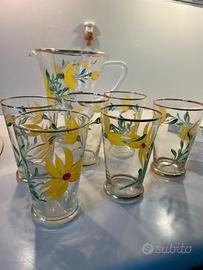 Servizio 6 bicchieri piu la brocca