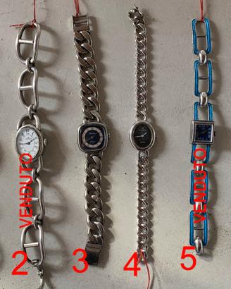 Orologi vintage anni 60/70 in argento