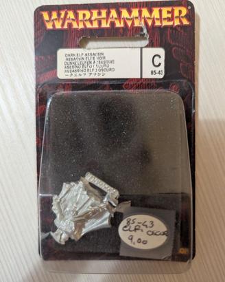 Warhammer Dark Elf Assassin 85-43 Metal OOP Sealed