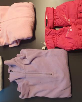 n. 4 felpe pile bambina 