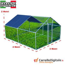 Recinto per Polli 3x4m x 2mH-12mq - blu
