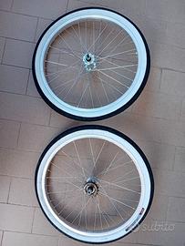 ruote e cerchi nuovi per bicicletta da 20 pollici