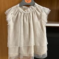 Vestitino in tulle beige