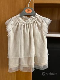 Vestitino in tulle beige