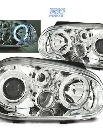 FARI VOLKSWAGEN VW GOLF 4 ANGEL EYES CROMATI