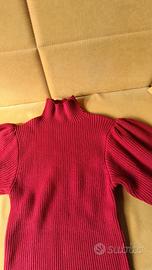 maglione manica a palloncino