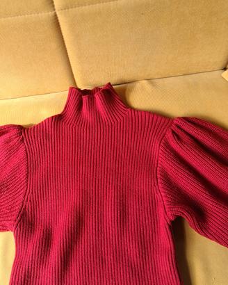 maglione manica a palloncino