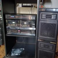 Impianto Pioneer con casse e mobiletto 