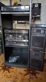 Impianto Pioneer con casse e mobiletto 