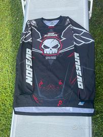 Maglia nera motocross taglia XXL