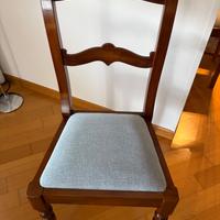 Sedie in legno massello imbottite