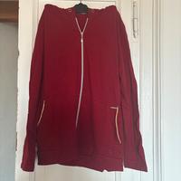 Felpa bordeaux con cappuccio