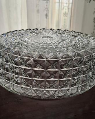 Plafoniera in vetro sagomato 