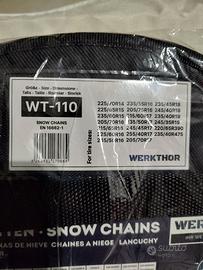Catene da neve WERKTHOR WT-110 - Nuove