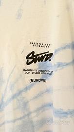 T-shirt STWD (Pull&Bear) tie-dye azzurra e bianca