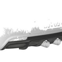 DIFFUSORE POSTERIORE VW GOLF 6 R Scarico CENTRALE