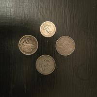 lotto  vecchie monete in argento