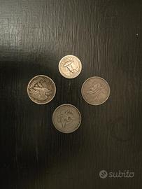 lotto  vecchie monete in argento