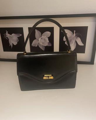 Borsa Fendi in pelle nera vintage