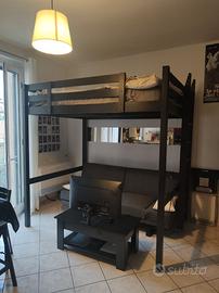 Soppalco 140 cm Ikea scaletta removibile